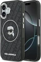 Apple KLHMP17SHMKBKHOK Karl lagerfeld iml karl head logo iphone 17 magsafe kompatibilis hátlap tok kép