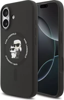 Apple KLHMP17SSCMKCRHK Karl lagerfeld liquid silicone karl and choupette magsafe iphone 17 hátlap kép
