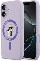 Apple KLHMP17SSCMKCRHU Karl lagerfeld liquid silicone karl and choupette magsafe iphone 17 hátlap kép