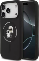 Apple KLHMP17XSCMKCRHK Karl lagerfeld liquid silicone karl and choupette magsafe iphone 17 pro max kép