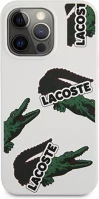 Apple LCHC13XSOW Lacoste allover pattern iphone 13 pro max szilikon tok, fehér kép
