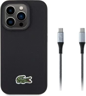 Apple LCHMBCCP15LPVCK Lacoste iconic petit pique woven logo iphone 15 pro magsafe tok usb-c / usb-c kép