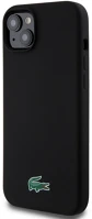 Apple LCHMP15MSLOK Lacoste microfiber croc logo magsafe iphone 15 plus szilikon tok, fekete kép