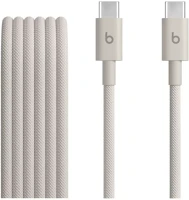 Apple MDGD4ZM/A Beats usb-c-usb-c gyári szőtt töltő- és adatkábel, 1.5m, bézs, kép