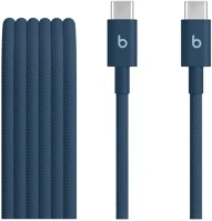 Apple MDGE4ZM/A beats usb-c-usb-c gyári szőtt töltő- és adatkábel, 1.5m, kék (mdgd4zm kép