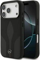 Apple MEHMP17L25ROLAUK Mercedes leather the move  iphone 17 pro magsafe hátlap tok, fekete kép