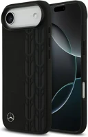 Apple MEHMP17M25RDSLAK Mercedes leather laurel leaves  iphone air (2025) magsafe hátlap tok, fekete kép
