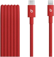 Apple MFEH4ZM/A beats usb-c-lightning gyári szőtt töltő- és adatkábel, 1.5m, piros kép