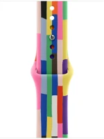Apple MFFP4ZM/A Watch 40mm band: pride edition sport band - s/m (seasonal) kép