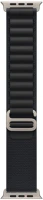 Apple MFTF4ZM/A Watch 49mm loop:  black alpine loop - medium - natural titanium finish kép