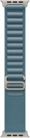 Apple MFTH4ZM/A Watch 49mm loop:  light blue alpine loop - small - natural titanium finish kép