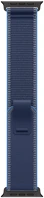 Apple MG9R4ZM/A Watch 49mm loop:  blue/bright blue trail loop - m/l - black titanium finish kép