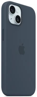 Apple MT0N3ZM/A Iphone 15 magsafe szilikontok, viharkék kép