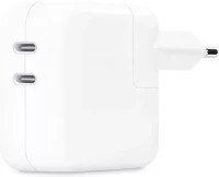 Apple MW2K3ZM/A 35W-OS Mw2k3zm/a 35w-os, kétportos type-c hálózati adapter, fehér kép