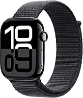 Apple MWX83QH/A Watch s10 cellular 42mm jet black alu case with ink sport loop kép