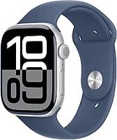 Apple MWY13QH/A Watch s10 cellular 46mm silver alu case with denim sport band - m/l okosóra kép