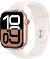 Apple MWY73QH/A Watch s10 cellular 46mm rose gold alu case with light blush sport band - m/l