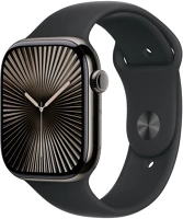 Apple MWYE3QH/A Watch s10 cellular 46mm slate titanium case with black sport band m/l kép