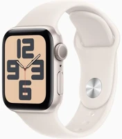 Apple MXEG3 Watch SE 40mm (2024) Csillagfény Aluminium Tok, Csillagfény Sportszíj kép