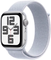 Apple MXET3QH/A Watch se2 v3 gps 44mm silver alu case with blue cloud sport loop kép