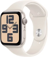 Apple MXEV3QH/A Watch se2 v3 gps 44mm starlight alu case with starlight sport band - m/l kép