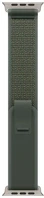 Apple MXTP3ZM/A Watch 49mm loop:  green trail loop - m/l - natural titanium finish kép