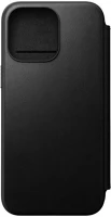 Apple NM01632085 Nomad modern leather folio iphone 15 pro max flip tok, fekete kép