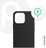 Apple S71757 Phoner  iphone 14 magsafe szilikon tok, fekete kép