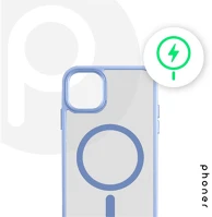 Apple S74411 Phoner  iphone 14 pro max hybrid mag magsafe kemény hátlap tok, égkék kép
