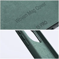 Apple S90426 Woven iphone 15 pro magsafe szövet tok, zöld kép