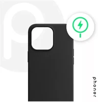 Apple S90556 Phoner  iphone 15 pro max magsafe szilikon tok, fekete kép