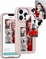 Apple S98083 iphone 13 pro, műanyag hátlap védőtok + szilikon keret, okos telefontok kép