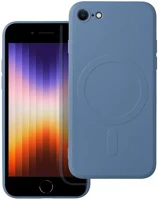 Apple SE 2022/SE 2020/8/7, KÉK Magsafe szilikon tok  iphone se 2022/se 2020/8/7, kék kép