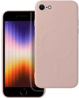 Apple SE 2022/SE 2020/8/7, RÓZSASZÍN Magsafe szilikon tok  iphone se 2022/se 2020/8/7, rózsaszín kép