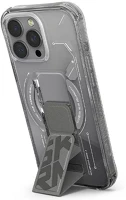 Apple SK-2024IPP63-HELIO-TIT Skinarma helio  iphone 16 pro mágneses tok kitámasztóval, ezüst kép