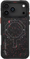 Apple SK-2025IPP6.9-VTOR-BLK iphone 17 pro max mágneses tok, magsafe kompatibilis, fekete-piros kép