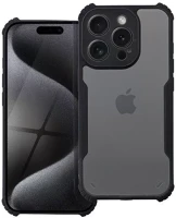 Apple SOP102722 Iphone 16 pro ütésálló tok erősített peremmel, fekete kép