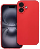 Apple SOP104222 Forcell soft iphone 16 szilikon tok, piros kép