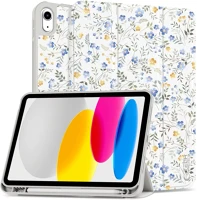 Apple SP111949 11 2025 / ipad 10.9 2022 oldalra nyíló, kitámasztható mappa tok ceruza kép