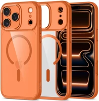 Apple SP112680 iphone 17 pro hátlap tok, magsafe, matte cosmic, átlátszó-narancs kép
