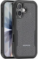 Apple SP112720 iphone 17 hátlap tok megerősített szélekkel, kameravédelemmel, fekete kép
