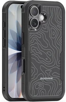 Apple SP112723 iphone 17 hátlap tok megerősített szélekkel, kameravédelemmel, fekete kép