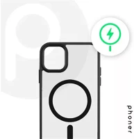Apple SP113098 Phoner  iphone 16 hybrid mag magsafe kemény hátlap tok, fekete kép