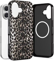 Apple SP114023 Tech-protect lamano  iphone 17 hátlap tok, magsafe, leopárd minta kép