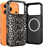Apple SP114024 Tech-protect lamano  iphone 17 pro hátlap tok, magsafe, leopárd minta kép