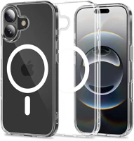 Apple TS14868 iphone 17, műanyag hátlap védőtok + szilikon keret, magsafe töltővel kép