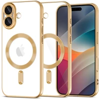 Apple TS15007 iphone 17, műanyag hátlap védőtok + szilikon keret, közepesen kép