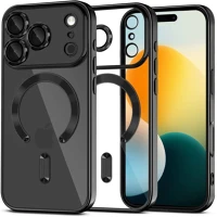 Apple TS15010 iphone 17 pro max, műanyag hátlap védőtok + szilikon keret, közepesen kép