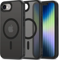 Apple TS15339 iphone 16e, műanyag hátlap védőtok + szilikon keret, magsafe töltővel kép