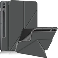Apple TS15386 ipad 11 (2025), mappa tok, érintőceruza tartó, origami smart case, szürke kép